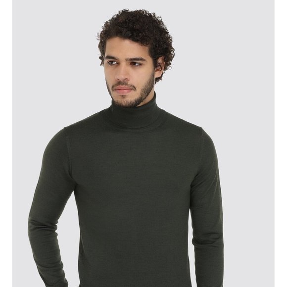 DAMAT Green Turtleneck Knitwear - Picture 1 of 3